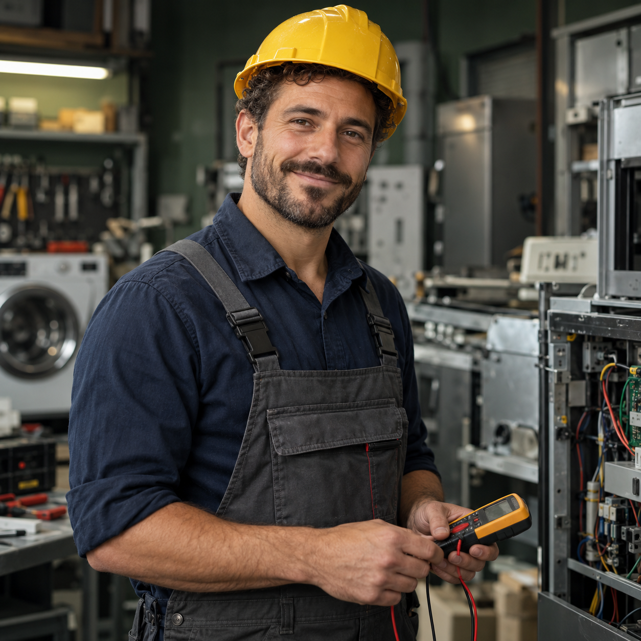 Mason Reed in a workshop
